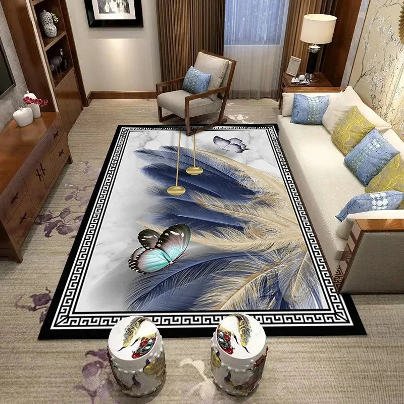 Navak Carpet Large Size New Chinese Rug, Floral Bird and Creative Pattern Living Room Mat, Home Decor Carpet, Diverse Scene Floor Cover