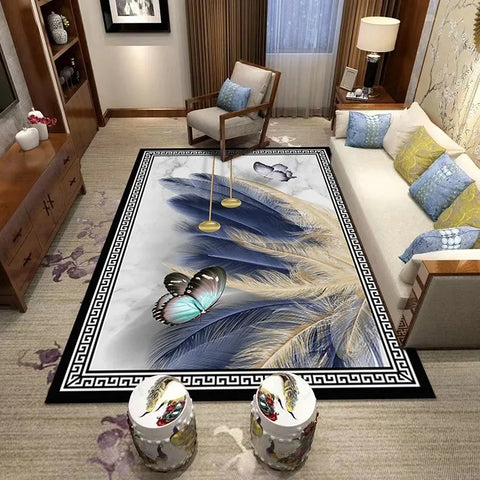 Navak Carpet Large Size New Chinese Rug, Floral Bird and Creative Pattern Living Room Mat, Home Decor Carpet, Diverse Scene Floor Cover
