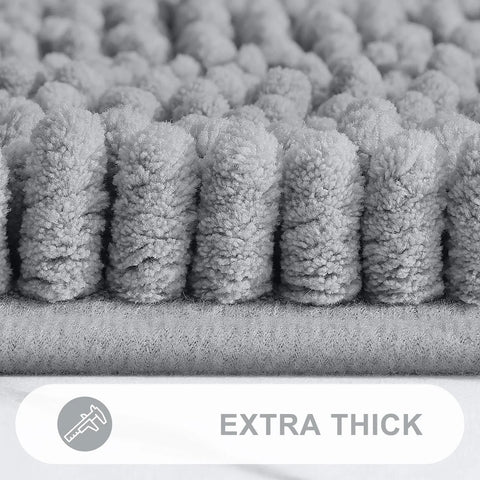 Navak Carpet Olanly Striped Bathroom Rugs Extra Thick Absorbent Bath Mats Non-Slip Soft Cozy Shower Carpet Plush Shaggy Machine Wash Bath Rug