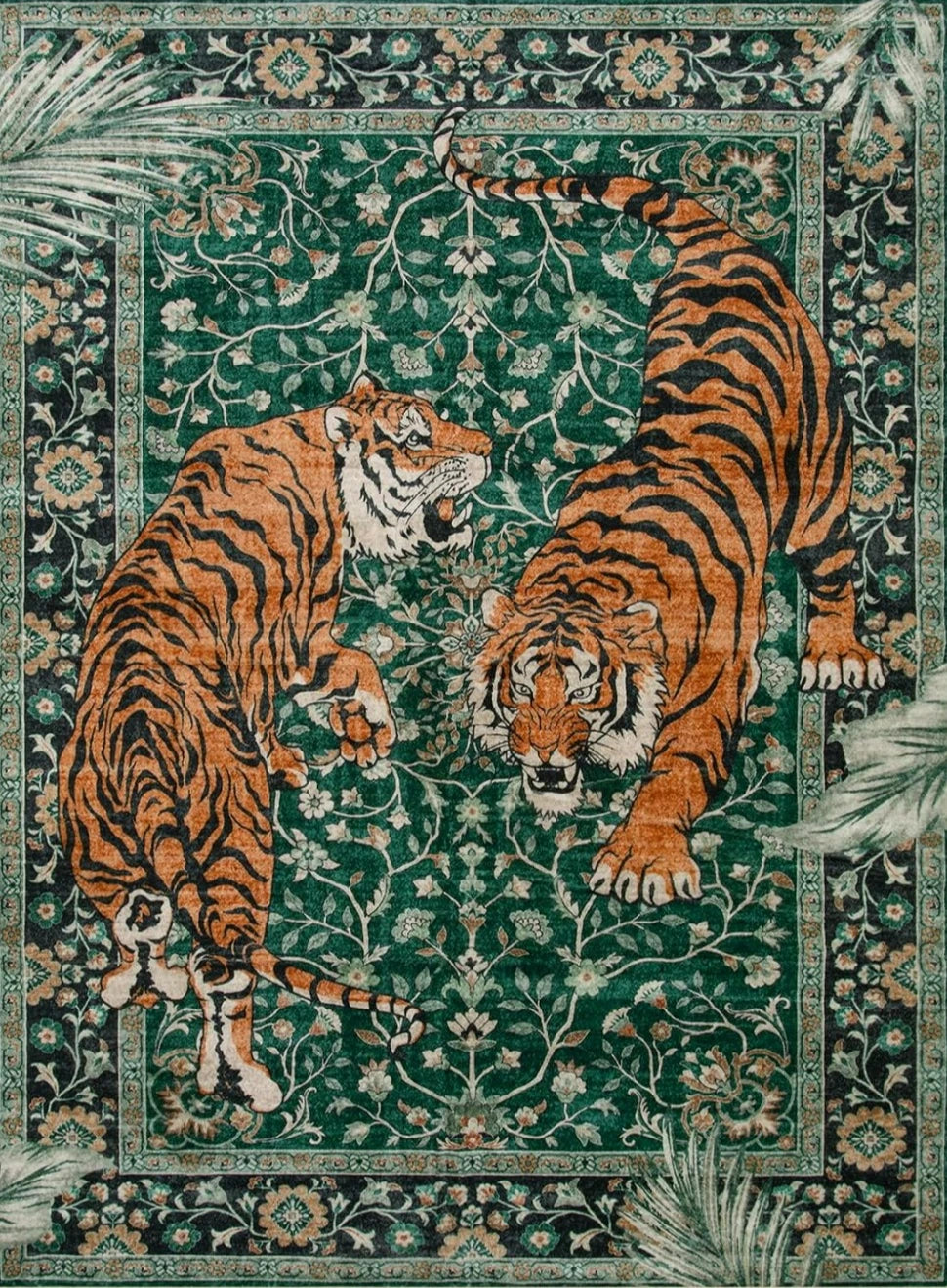 Navak Carpet Jungle Tiger Carpet for Living Room Decor Bedroom Bedside Soft Foot Rug Leisure Balcony Floor Mat Coffee Table Mat Doormat Gift