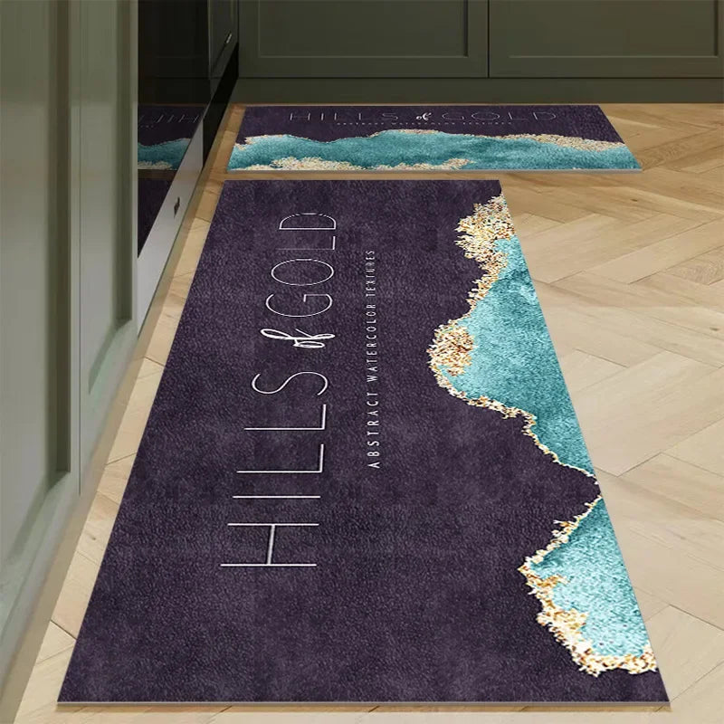 Navak Carpet Polyster Kitchen Carpet Mats for Floor Bedroom Living Room Area Rug Soft Washable Carpet Anti Slip Bathroom Entrance Doormat