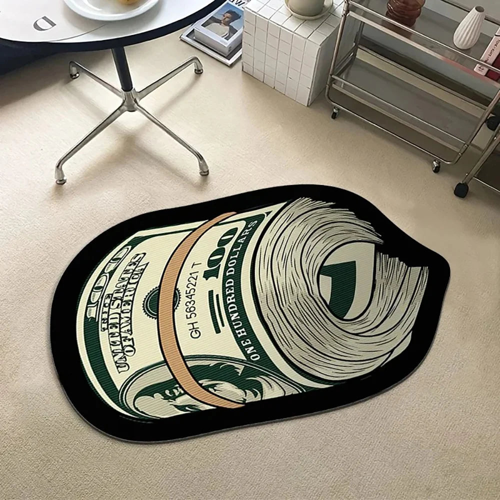 Navak Carpet Exclusive Picks Flannel Carpet Cartoon Dollar Entry Door Mat Entryway Rug Entry Rug Non-slip Mat  Washable Dirty Resistant Home Decor