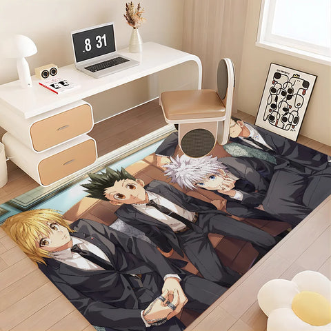 Navak Carpet Hunter X Hunter Anime Hallway Carpet Non-Slip Laundry Room Mat Laundry Decor Balcony Child Living Room Toilet Rug