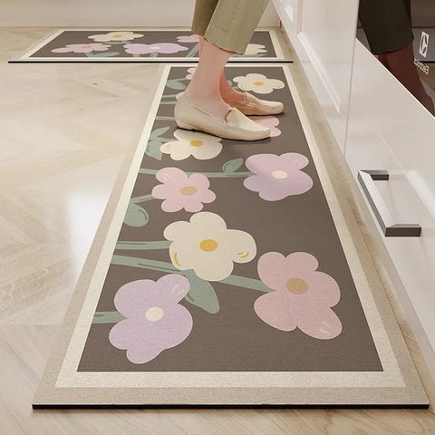 Navak Carpet Exclusive Picks Modern Simple Long Water-Absorbent Oil-Absorbent Diatomite Floor Mats Restaurant Special Non-Slip Foot Mats