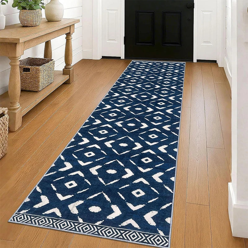 Navak Carpet Runner Rug for Hallway Carpet Non-slip Floor Mats Soft Machine Washable Carpets Geometric Bohemian Corridor Home Decor Rugs