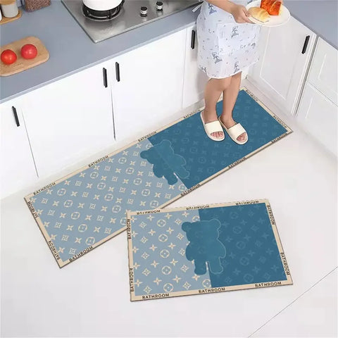 Navak Carpet Kitchen Carpet Mats for Floor Bedroom Living Room Long Bedside Area Rug Soft Washable Carpet Anti Slip Bathroom Entrance Doormat