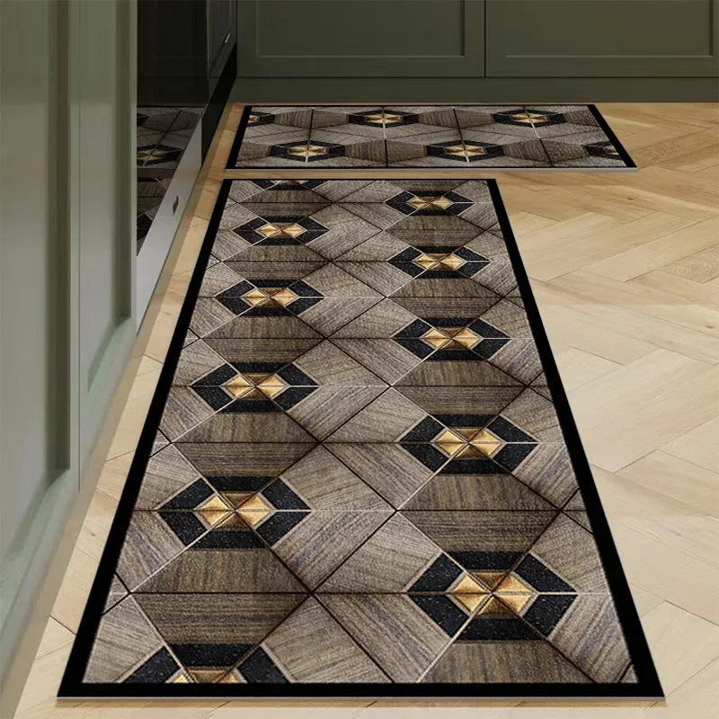 Navak Carpet Polyster Kitchen Carpet Mats for Floor Bedroom Living Room Area Rug Soft Washable Carpet Anti Slip Bathroom Entrance Doormat