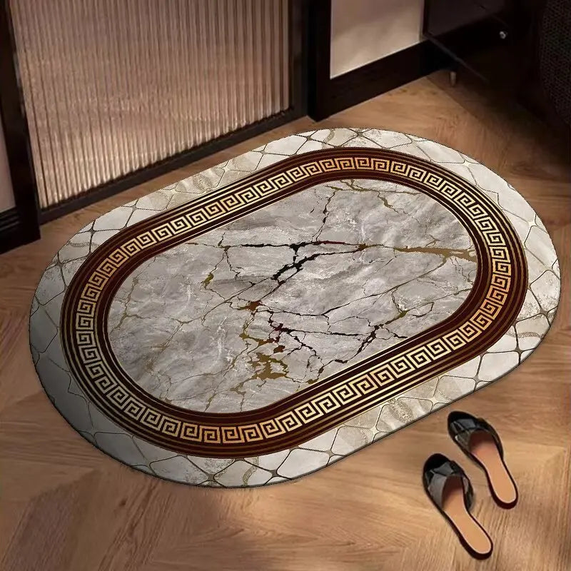 Navak Carpet Exclusive Picks Bohemian Oval Rug Kitchen Bathroom Doormat Entryway Door Mat Square Living Room Bedroom Area Rug Home Decor