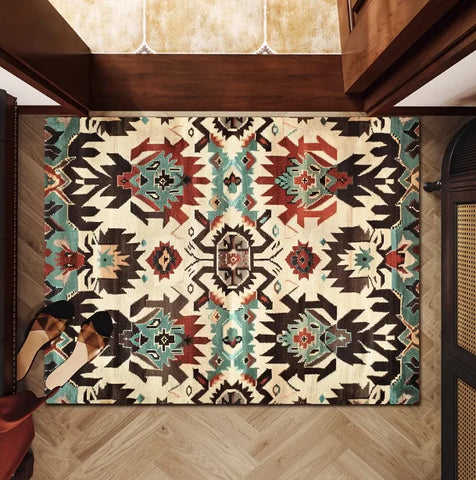 Navak Carpet Persian style Floor Mat Kids Room Bedroom Decoration Balcony Anti-Slip Doormat Living Room Welcome Rug