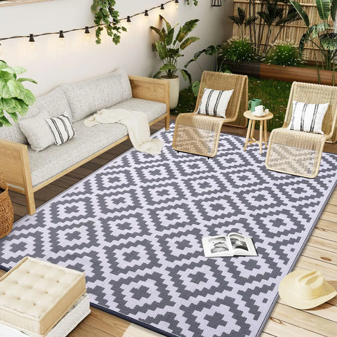 Navak Carpet UBN33HAPIHAPPY Indoor Outdoor Reversible Plastic Straw Patio Carpets Outdoor Rugs Waterproof Deck Backyard Family Picnic Bal9Hb^