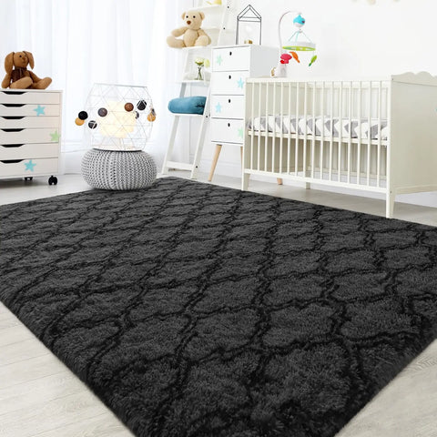 Navak Carpet Large Shag Area Rugs for Bedroom Super Soft Plush Fluffy Carpets Living Room Rug Non-Slip Indoor Floor Rug for Kids Nursery Girl
