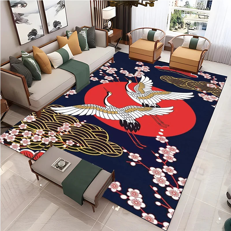 Navak Carpet Chinese Style Living Room Carpet Coffee Table Floor Mat Alfombra Rug Study Bedroom Bedside Home Decoration Non-slip Floor Mat