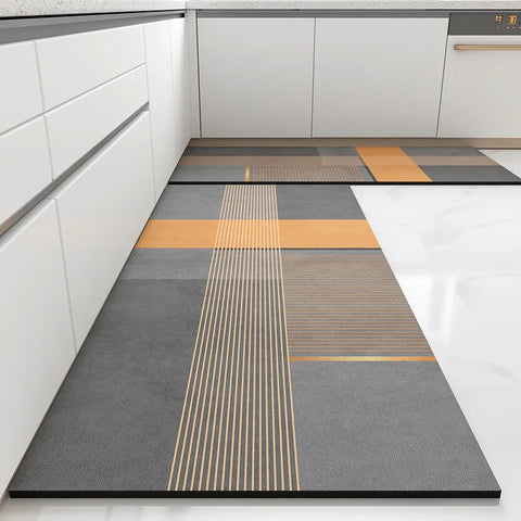 Navak Carpet Kitchen Floor Mat Pvc Leather Waterproof Carpet Home Decoration Non-slip Foot Mats Area Long Rug Alfombra De Cocina Alfombra Pvc
