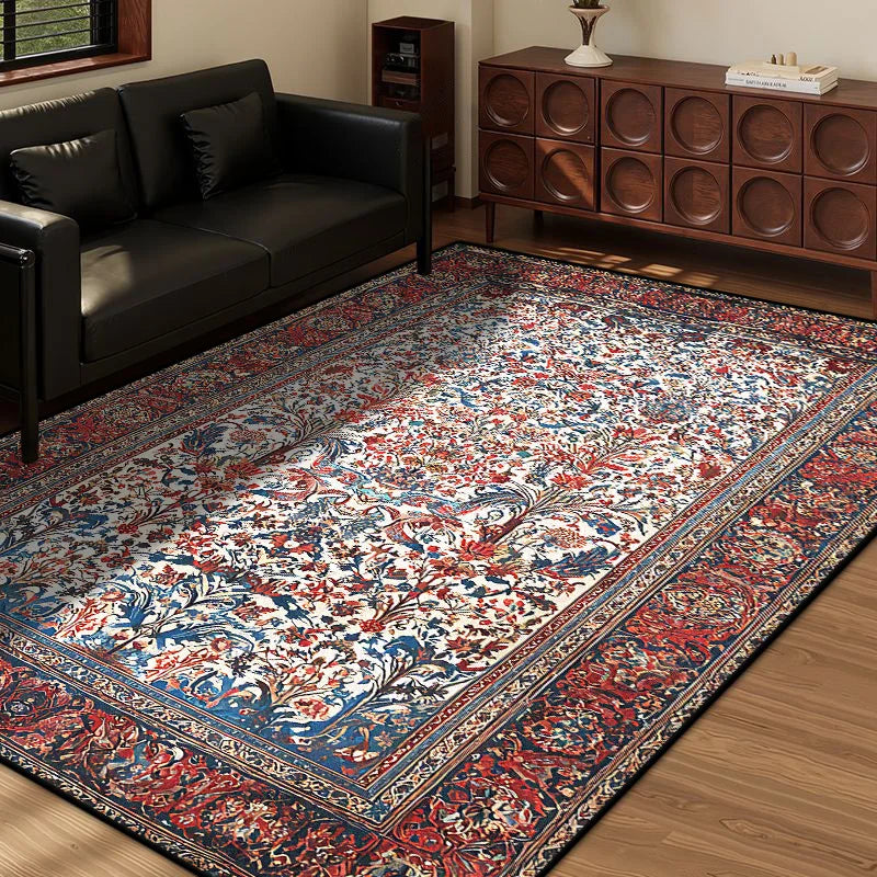 Navak Carpet Persian Style Retro Decoration Home Living Room Rug Large Size Non-slip Entrance Door Mats Easy Cleaning Soft Bedroom Carpet