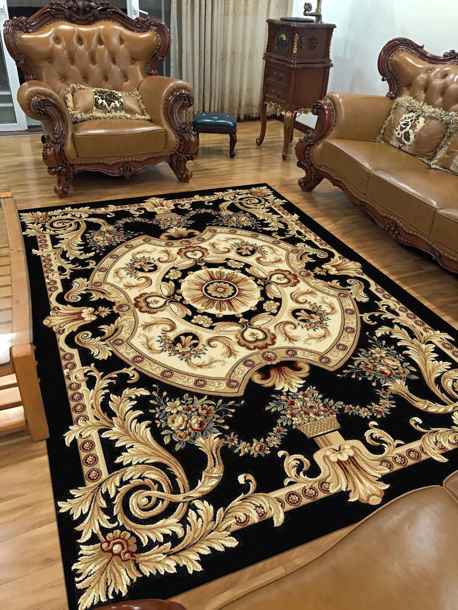 Navak Carpet European Luxury Living Room Carpet Bedroom Decoration Rugs Lounge Decor Tatami Rug Entrance Door Mat Large Size Soft Foldable