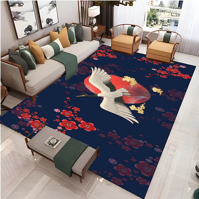 Navak Carpet Chinese Style Living Room Carpet Coffee Table Floor Mat Alfombra Rug Study Bedroom Bedside Home Decoration Non-slip Floor Mat