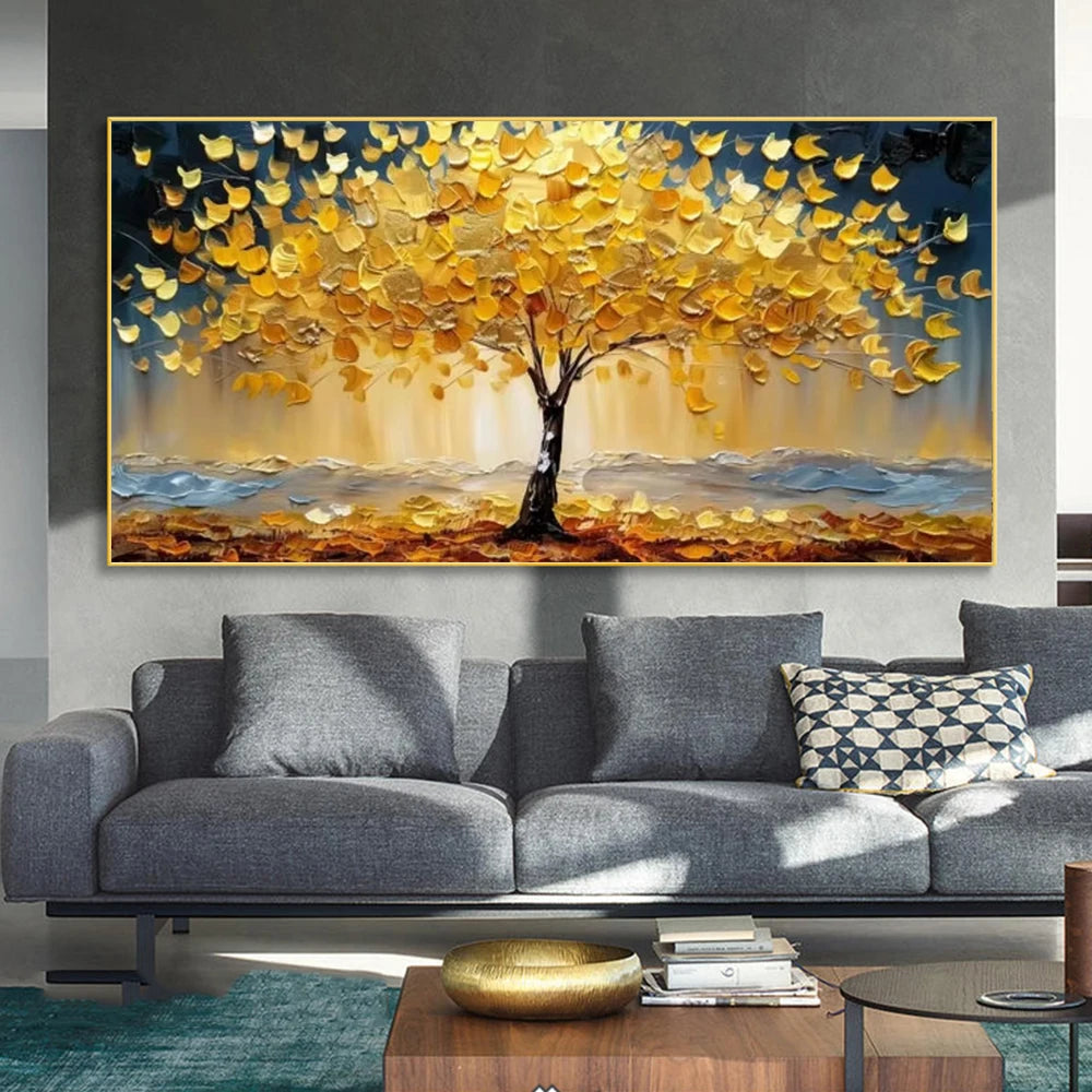 Navak Carpet Abstract Tree Wall Art Tree Of Life Canvas Painting Modern Gold Tree Poster Print For Office Bedroom Living Room Home Decor