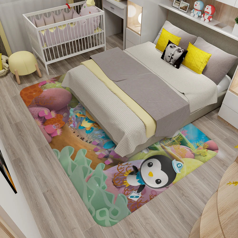 Navak Carpet The Octonauts Cartoon Door Mat Washable Non-Slip Living Room Sofa Chairs Area Mat Kitchen Toilet Rug