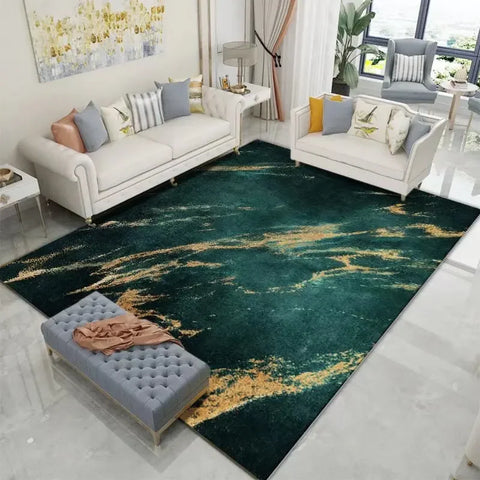 Navak Carpet Luxury Nordic Flannel Carpets for Living Room Sofa Beside Texture Decoration Bedroom Rug Large Size Non-slip Washable Lounge Mat