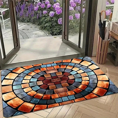 Navak Carpet 1PC Milu Deer Pattern Kitchen Rugs Non-Slip Home Door Mats Pop design Bathroom Rugs Bath Mat Carpet for Home Sink Laundry Decor