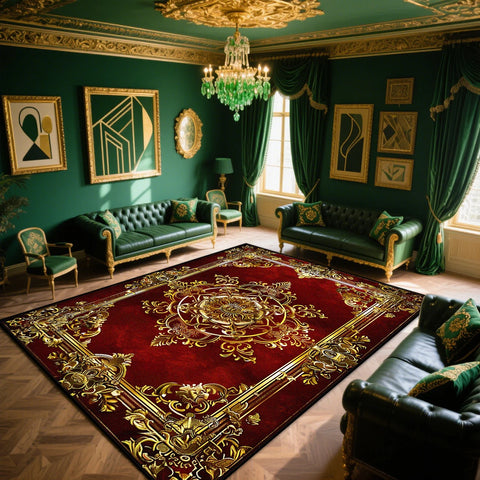 Navak Carpet Retro European and American Style CARPET FOR LIVE ROOM Large Room Rugs Bedroom Parlor Gaming Room Non-slip Rug Coffee Tables Mat