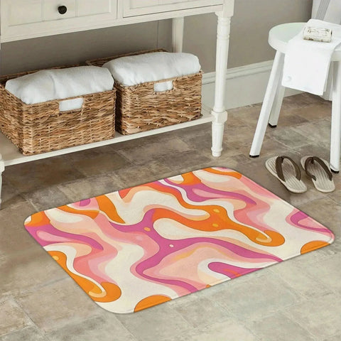 Navak Carpet 1PC Lemon Pattern Kitchen Rugs Non-Slip Door Mats Pop arts design Living room Rugs Bath Mat Carpet for Home Sink Laundry Decor