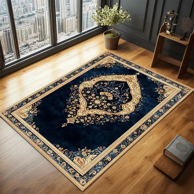 Navak Carpet Exclusive Picks Upgraded Material Loop Pile Elegant Islamic Prayer Rug Exquisite Prayer Muslim Creative Gift Easy Storage Home Decor
