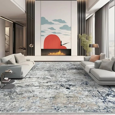 Navak Carpet 8x10 Area Rugs, Modern Abstract Washable Rug for Living Room, Stain Resistant Non-Shedding Distressed Area Rug