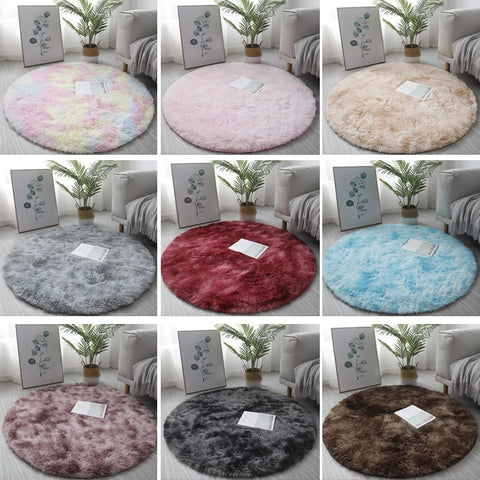 Navak Carpet Super Soft Plush Round Rug Mat Fluffy White Carpets For Living Room Home Decor Bedroom Kid Room Decoration Salon Thick Pile Rug