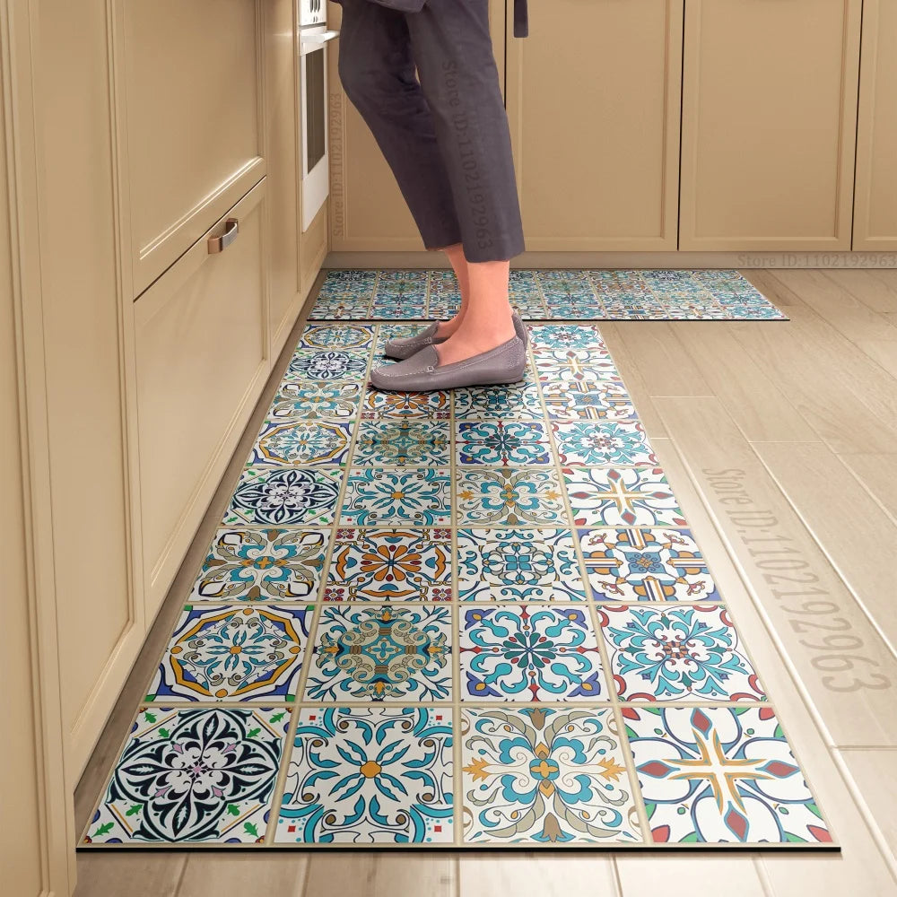 Navak Carpet Non-slip Kitchen Mat Long Rugs Crystal Velvet Carpet for Living Room Absorbent Foot Mats Bedroom Doormat Alfombra Small Rugs
