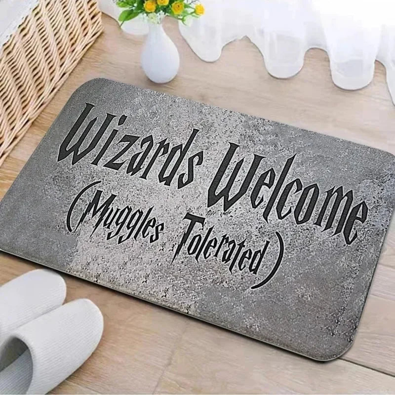 Navak Carpet Welcome Muggles Entrance Mat Living Room Floor Decoration Carpet Non-slip Easy To Clean Area Rug Home Office Washable Doormats