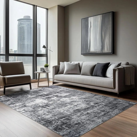 Navak Carpet Green RugLiving Room Washable Abstract Area Rugs Bedroom Non-Slip Soft Carpet Indoor Floor Non-Shedding Rugs for Dining