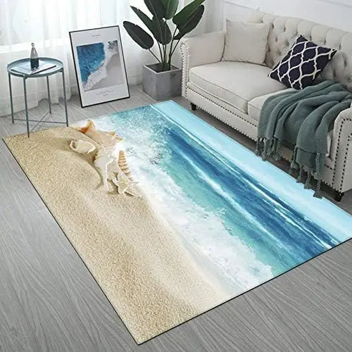 Navak Carpet Beautiful Sunflowers and Blue Butterflies Pattern Area Rug,Modern Flannel Microfiber Non-Slip Floor Mat Carpet,