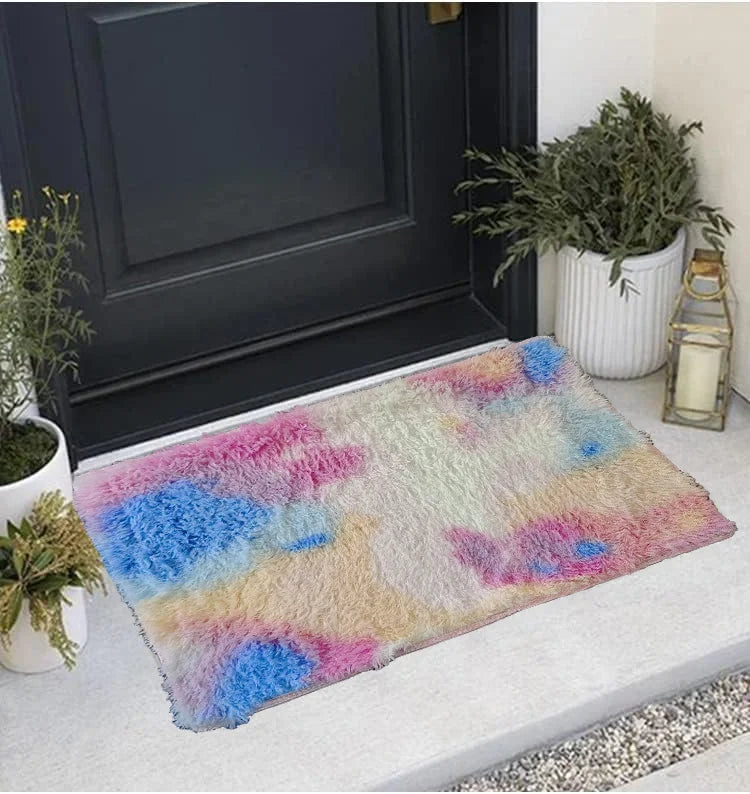 Navak Carpet Exclusive Picks 40X60CM Silk Wool Rug Thickened Bedside Living Room Nursery Soft Home Decor Carpet Washable Dirt Repellent Mat