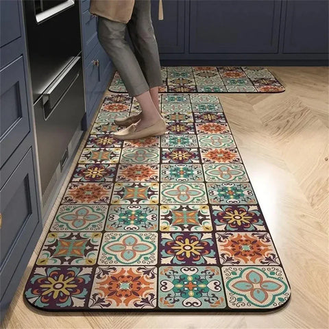 Navak Carpet Exclusive Picks Upgraded Material Kitchen Bathroom Living Room Laundry Room Stain-resistant Washable Thickened Carpet Rugs Home Decor