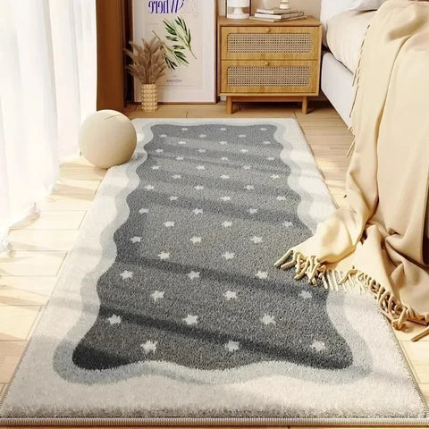Navak Carpet Exclusive Picks Simple Cream Wind Living Room Bedroom Soft Bedside Rug Home Non-slip Thickened Imitation Cashmere Carpet
