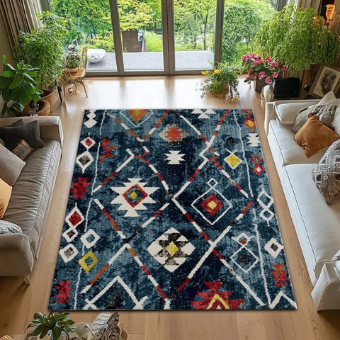 Navak Carpet Persian Retro Style Carpet Moroccan Leisure Rug Carpets for Living Room Living Room Decoration Washroom Floor Mat Rugs