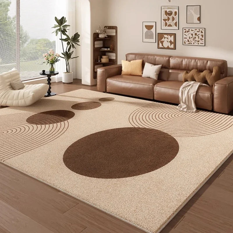 Navak Carpet French Retro Style Rugs for Bedroom Fluffy Soft Lounge Floor Mat Large Area Living Room Decoration Carpet Home Thicken Plush Rug