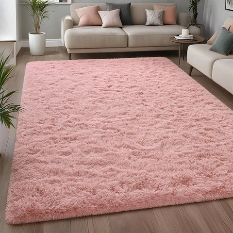 Navak Carpet Fluffy Rug Indoor Plush Soft Carpet for Living Room Anti-Skid Durable Area Rug for Girls Bedroom Kids Room Carpets