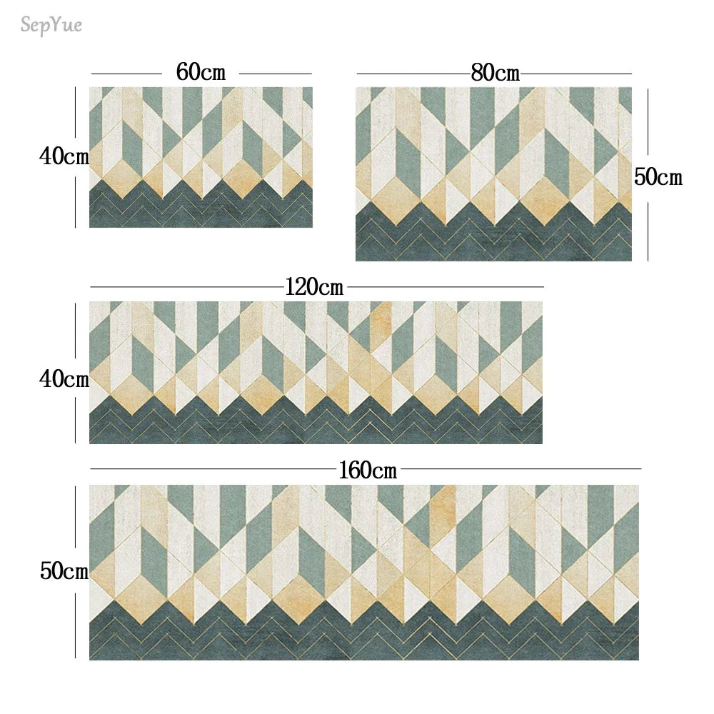 Navak Carpet Kitchen Rug Durable Home Entrance Doormat High-end Kitchen Mats for Floor Waterproof House Hold Washable Non-slip Large Carpet