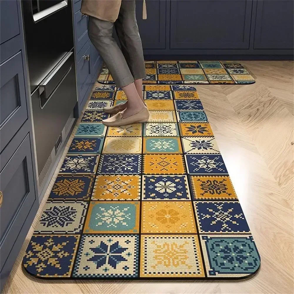 Navak Carpet Exclusive Picks Upgraded Material Kitchen Bathroom Living Room Laundry Room Stain-resistant Washable Thickened Carpet Rugs Home Decor