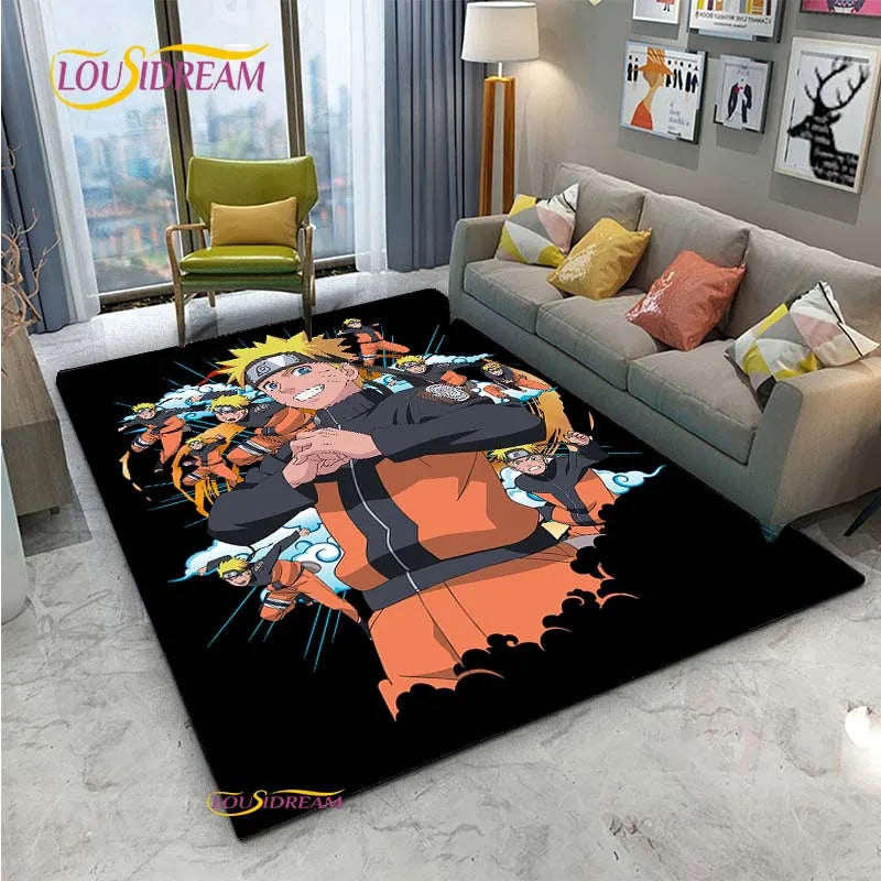 Navak Carpet Naruto Cartoon Anime Carpet for Living Room Bedroom Cute Rugs Kitchen Table Door Kids Un-slip Floor Mats Alfombra Birthday gift