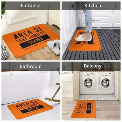 Navak Carpet 1PC 3D pattern Landscape Door Mats Kitchen Rugs Non-Slip Pop design Bathroom Rugs Bath Mat Carpet for Home Sink Laundry Decor