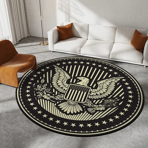 Navak Carpet Daily Picks Disney Captain America Circular Mat Living Room Sofa Carpet Tea Table Bedroom Bedside Enter Door Rug Fashion Home Dcor