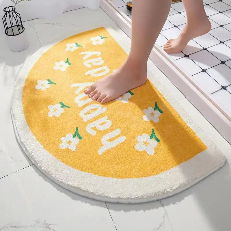 Navak Carpet Exclusive Picks Cartoon Bathroom Non-slip Floor Mats Entrance Faux Cashmere Floor Rug Bedroom Bathroom Non-slip Floor Mat Home Decoration