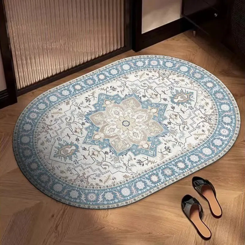 Navak Carpet Exclusive Picks Bohemian Oval Rug Kitchen Bathroom Doormat Entryway Door Mat Square Living Room Bedroom Area Rug Home Decor