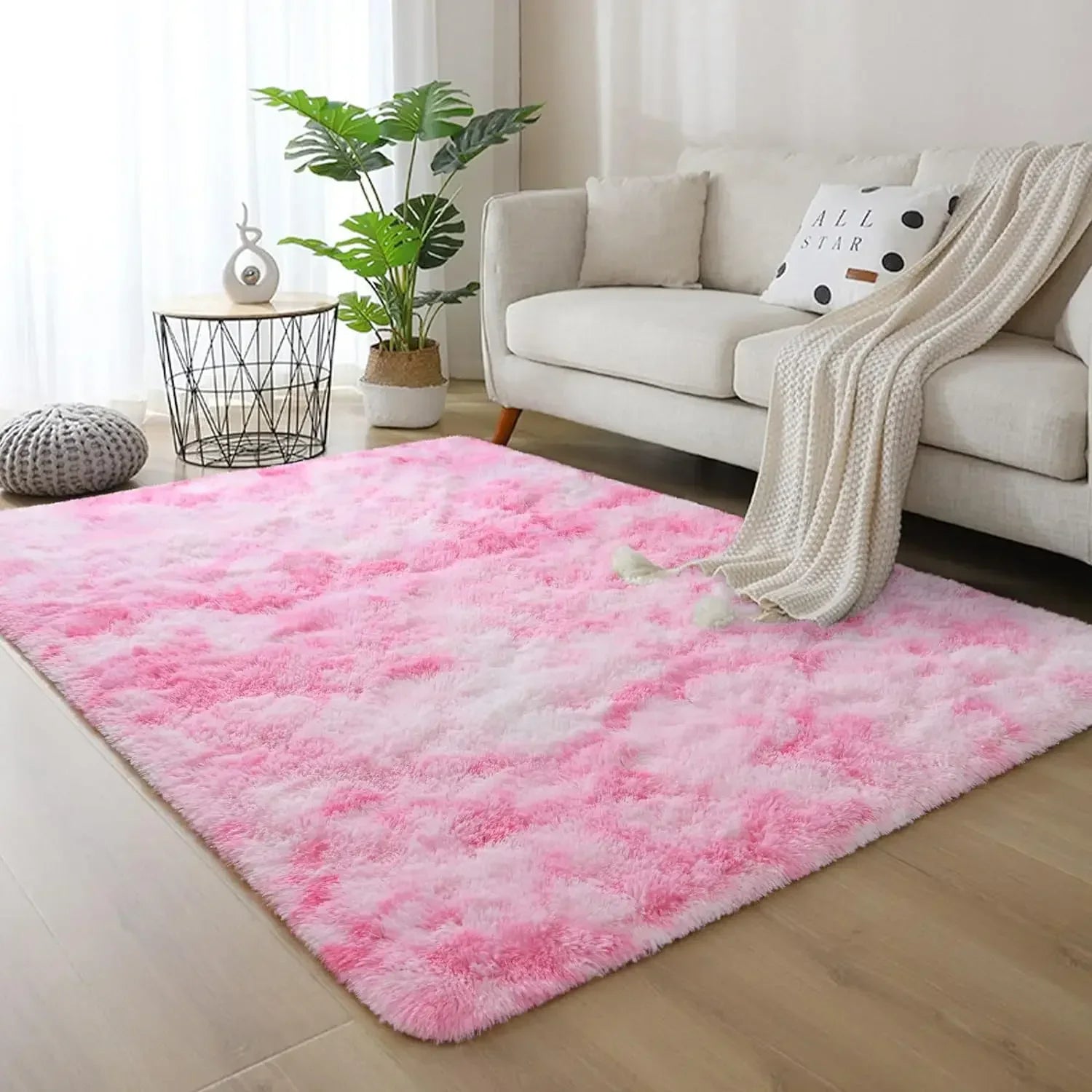 Navak Carpet Exclusive Picks Tie-dye Carpet Living Room Coffee Table Cushion Shaggy Washable Bedroom Modern Scandinavian Soft Cozy Mat Home Decor Rug