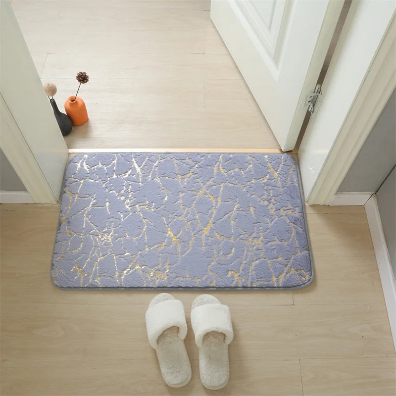 Navak Carpet Bath Mat Modern Living Room Area Small Rug Washable Bedroom doormat Bathroom Rectangle Non Slip Toilet Floor Faux Mat