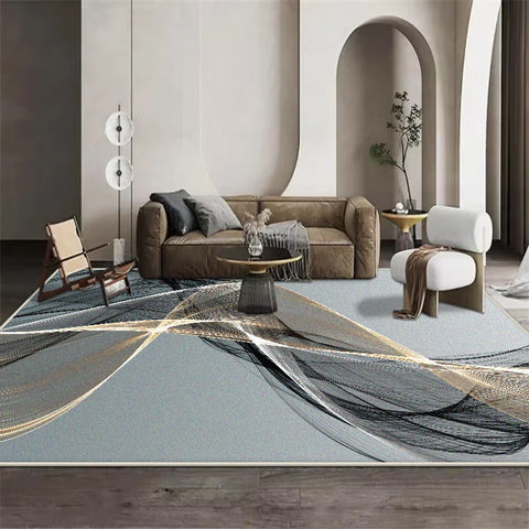 Navak Carpet Nordic Large Area Carpets for Living Room Decoration Home Rug Non-slip Bedroom Bedside Carpet Washable Children's Play Floor Mat