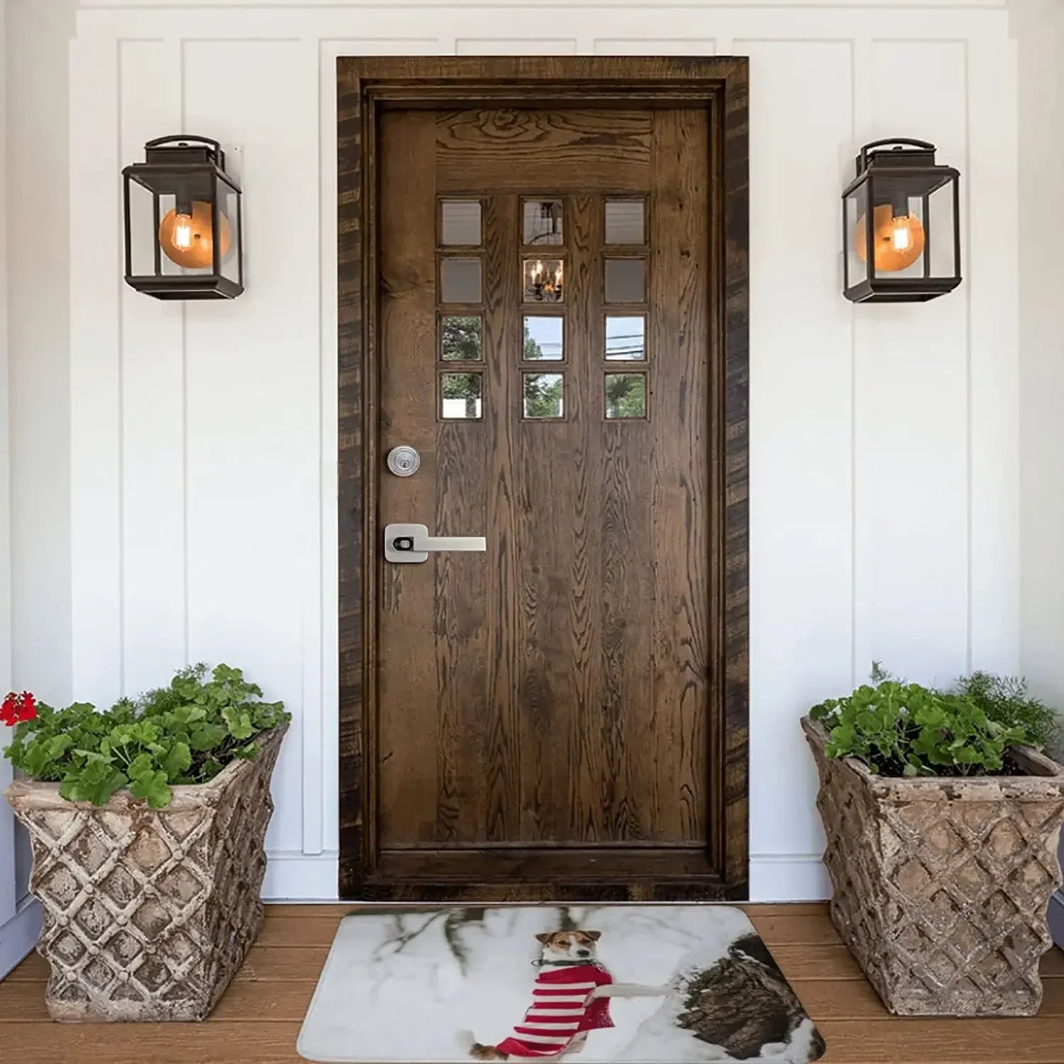 Navak Carpet Area Rug Personalized Doormat with Your Text Photo Logo Picture Non-Slip Customized Welcome Carpet Door Mats for Entrance Decor
